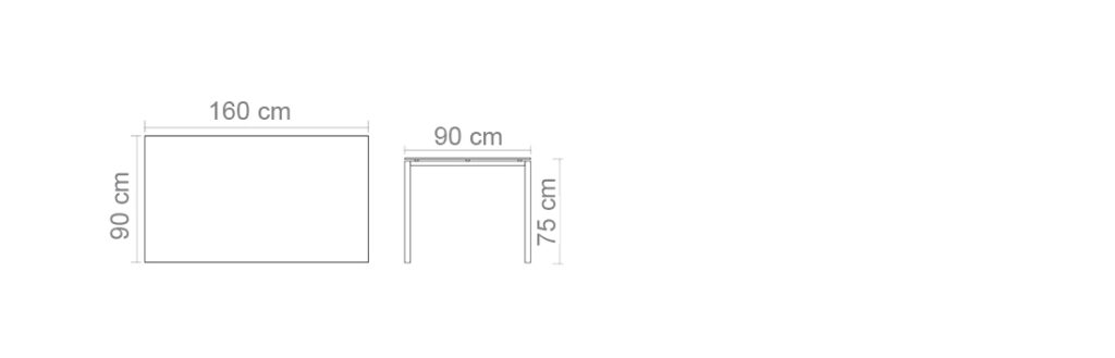 ARQUILINE RECTANGULAR TABLE | 4 PERSONS