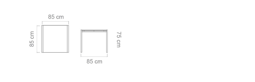 SQUARE TABLE | 2-4 PERSONS