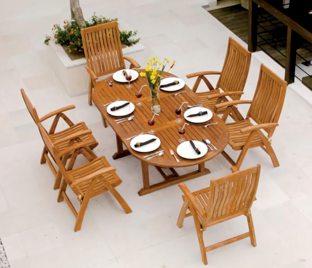 Cardiz "Teak" | Folding Arm Chair