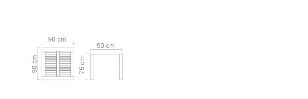 SQUARE TABLE | 2-4 PERSONS
