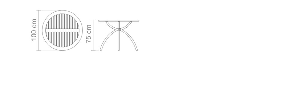 CYSTAL ROUND TABLE | 4 PERSONS