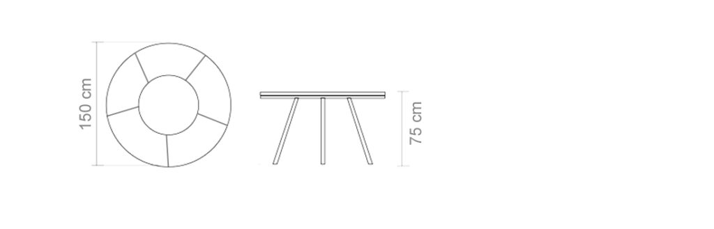 PYRAMID TABLE | 6 PERSONS