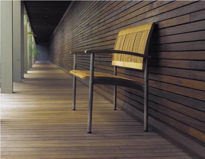 Star Light "Teak" | Outdoor Bench