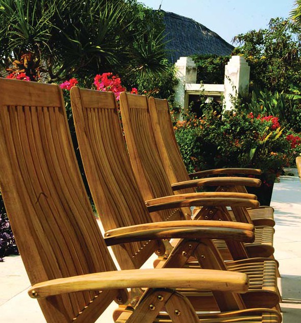 Cardiz "Teak" | Folding Arm Chair