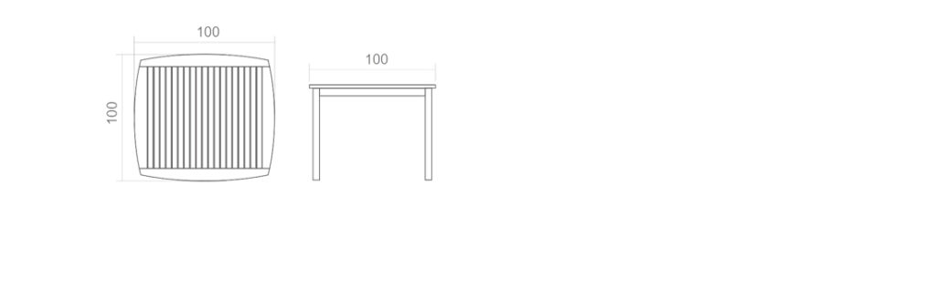 SQUARE TABLE | 2-4 PERSONS
