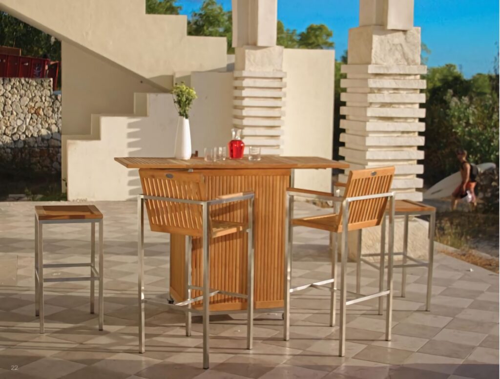Inoxist "Teak" | Bar Tables