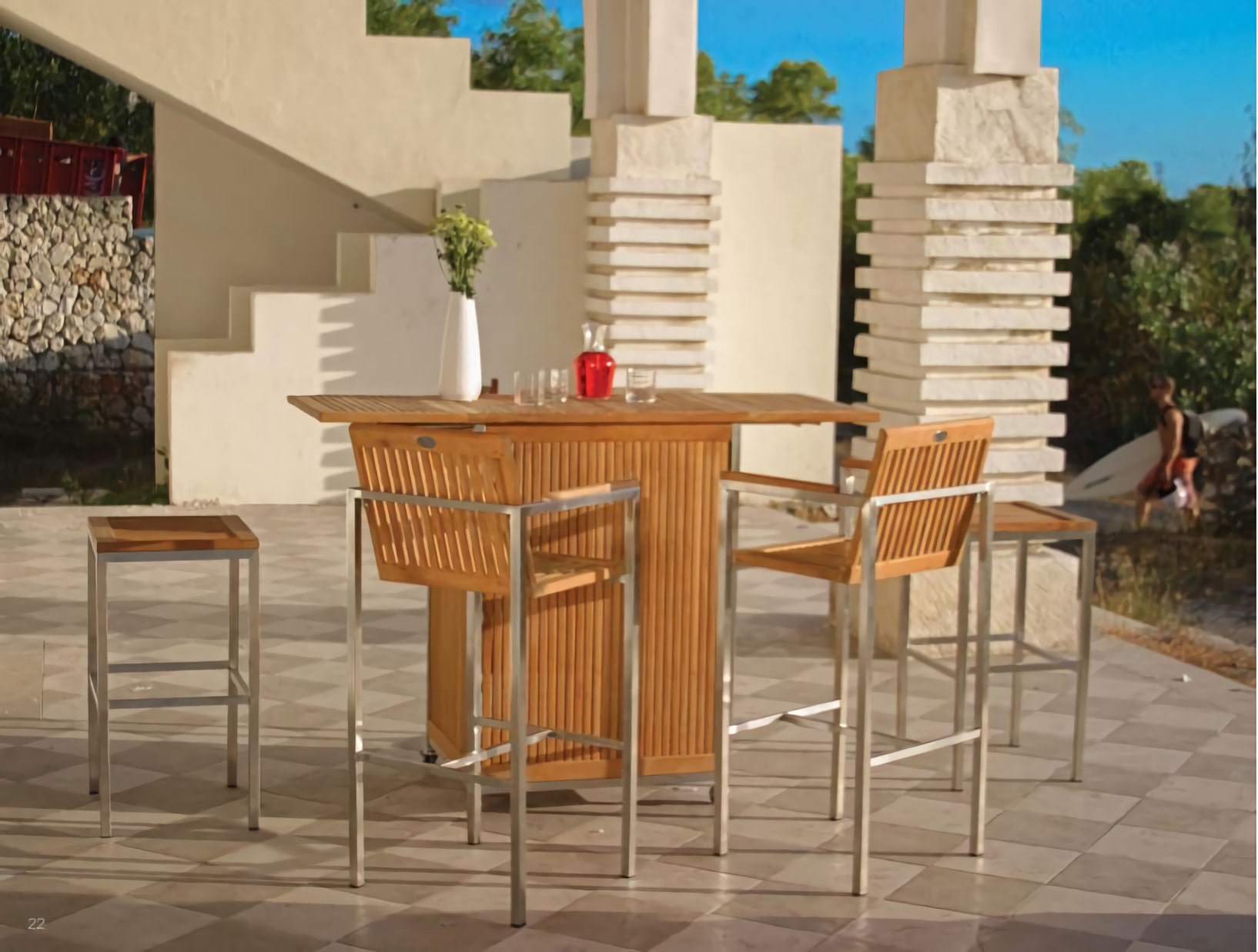 Violette "Teak" | Outdoor Bar