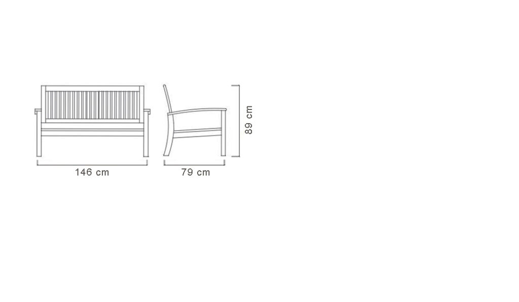 BENCH 2 SEATER