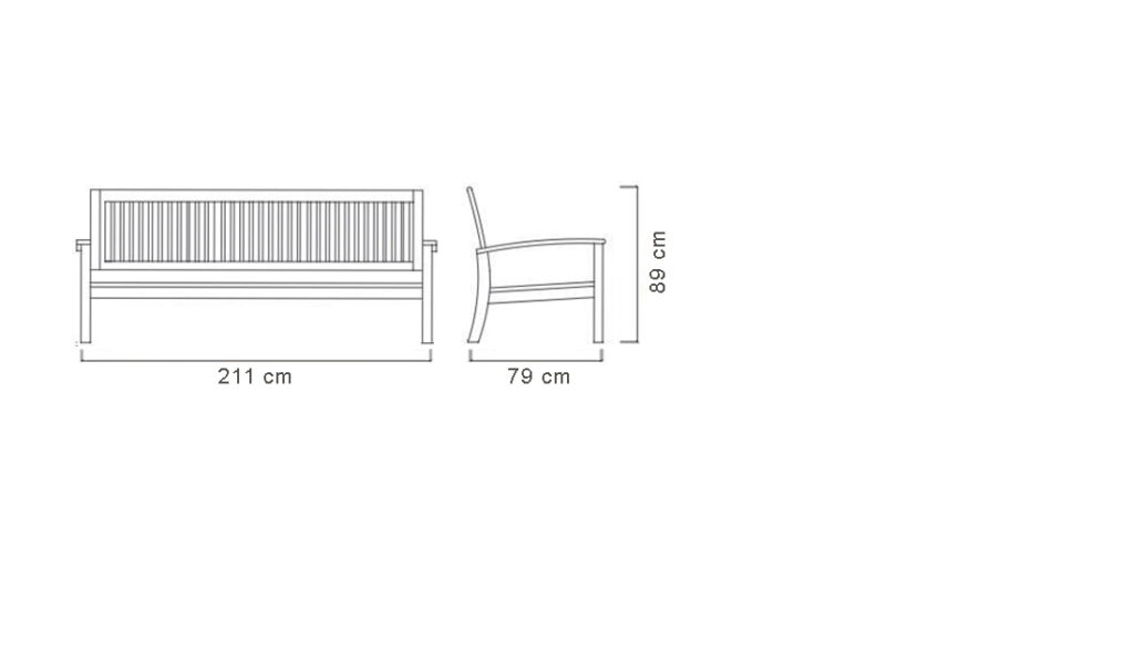 BENCH 3 SEATER