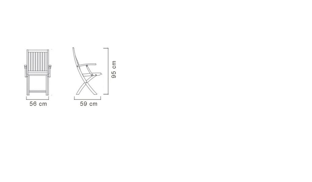 FOLDING ARM CHAIR HB