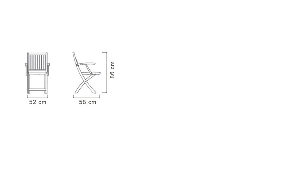 FOLDING ARM CHAIR LB