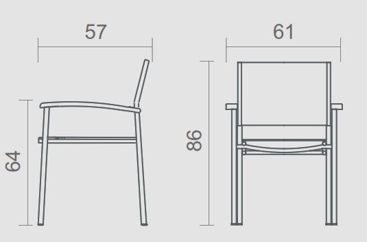 Stacking Arm Chair