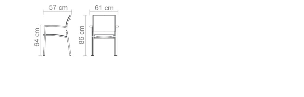 Stacking Arm Chair
