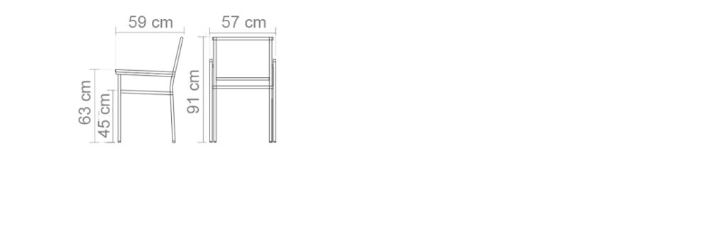 Stacking Arm Chair