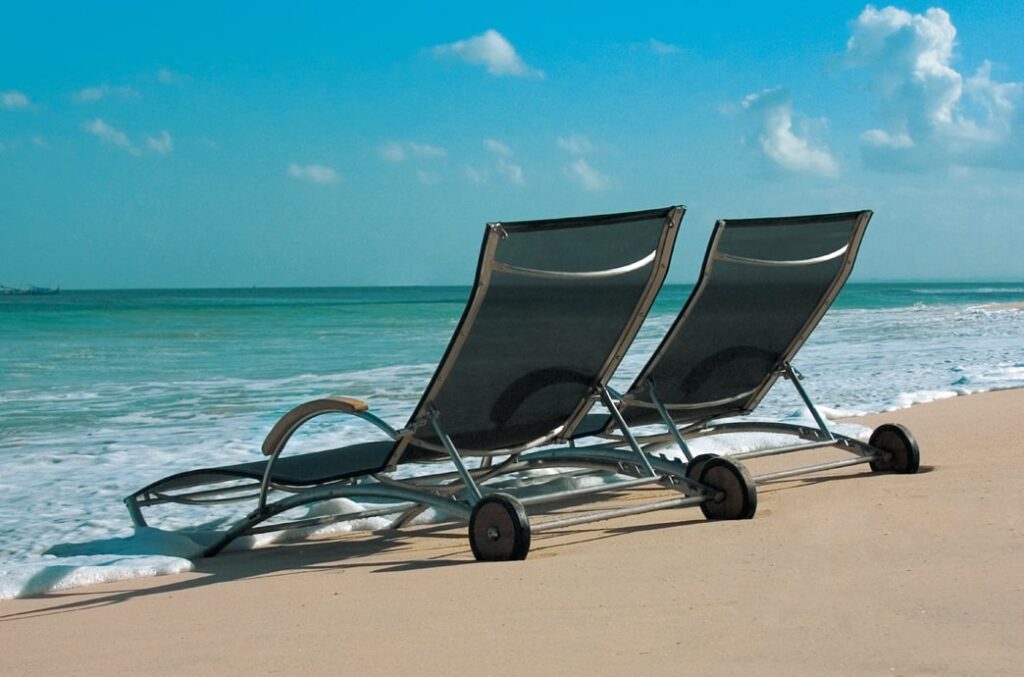 STAR BURST “SLING” | LOUNGER "SLING COLOURS | STAINLESS STEEL COLOURS" | OUTDOOR